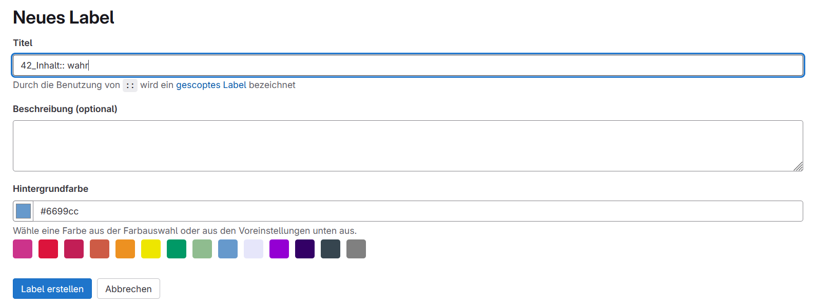 Example of generated content.