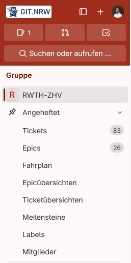 Sidebar at Group Level