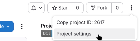 git.nrw project settings page in GitLab.