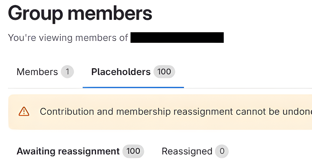 Placeholders in your group